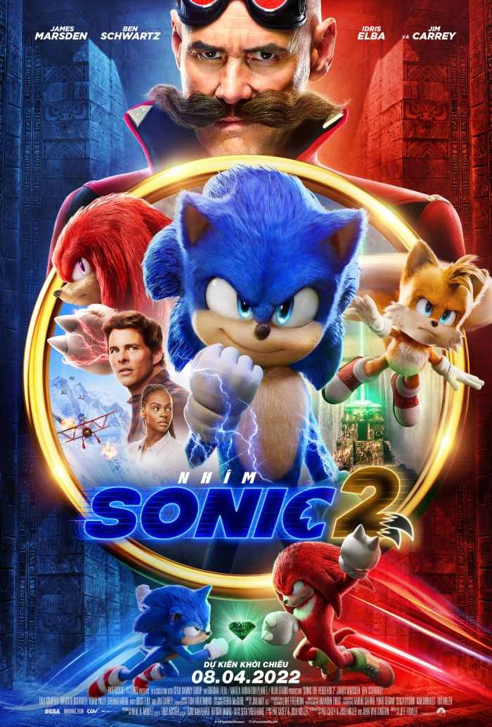 "Sonic The Hedgehog 2": Phiêu lưu mới của Nhím Xanh hấp dẫn hơn bao giờ hết!