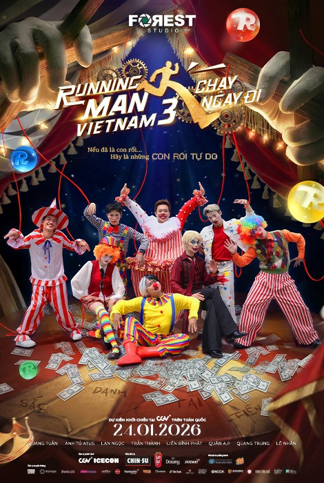 RUNNING MAN VIỆT NAM MÙA 3 - CON RỐI TỰ DO (P) - Lịch chiếu, Giá vé