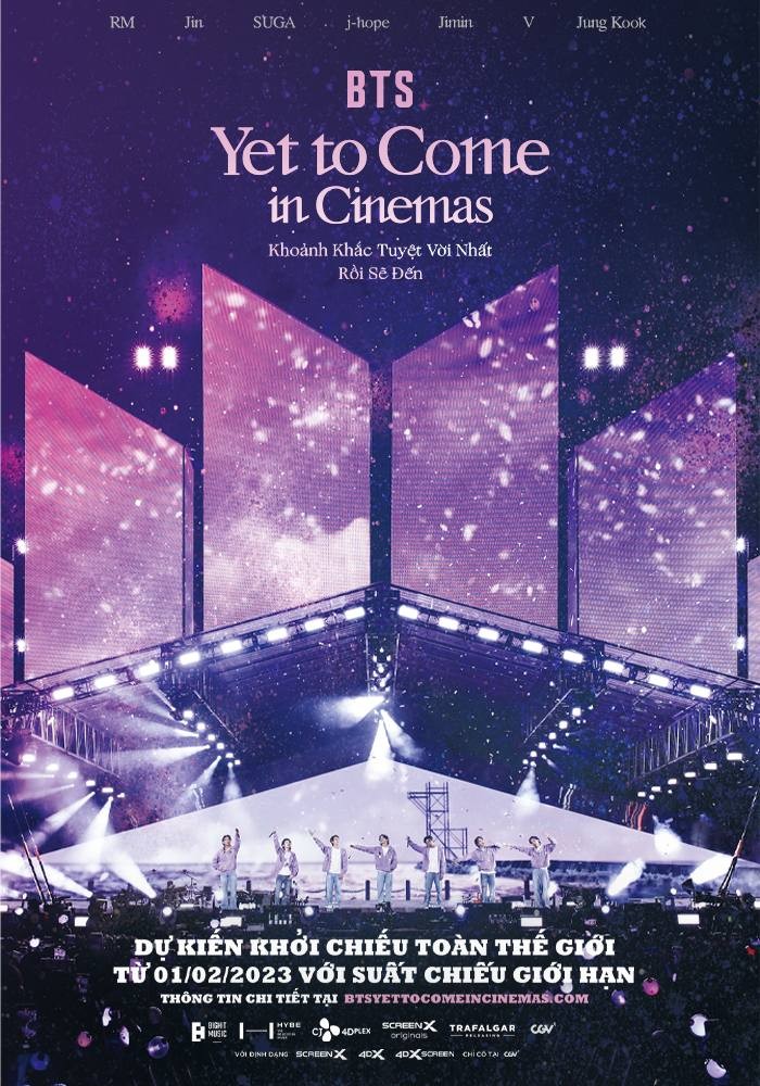 BTS: YET TO COME IN CINEMAS 2023 | Thông tin - Lịch chiếu | CGV